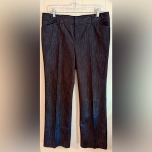 Lilly Pulitzer Dark Blue Denim Straight Leg Pants